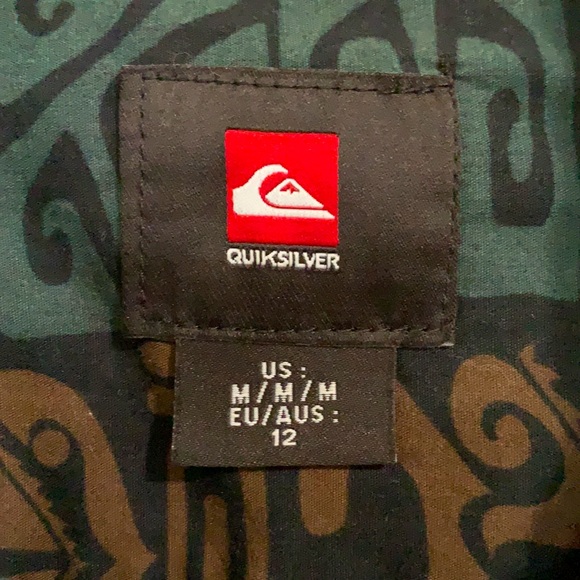 Quicksilver Boys Aloha Attire Button Up T-Shirt - Picture 3 of 3